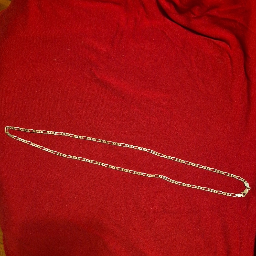 Silver Figaro Chain Necklace